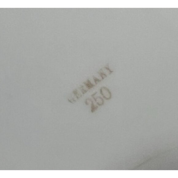 Antique Hand-Painted German 250 Porcelain Bowl Roses Floral Grape GrannyCore - Picture 4 of 6